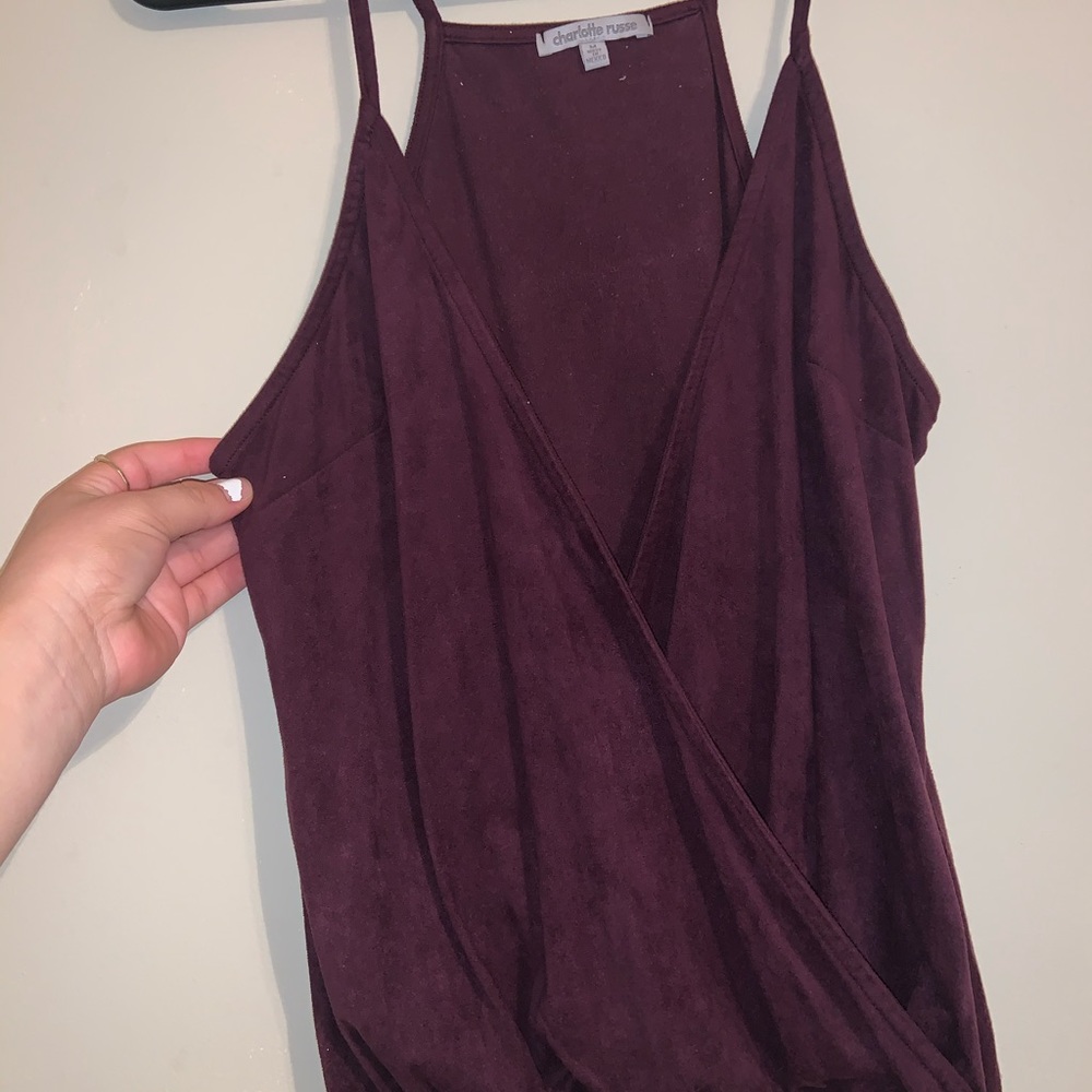 Burgundy shirt